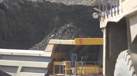 Mining Excavator 14 Stock Footage 8509149