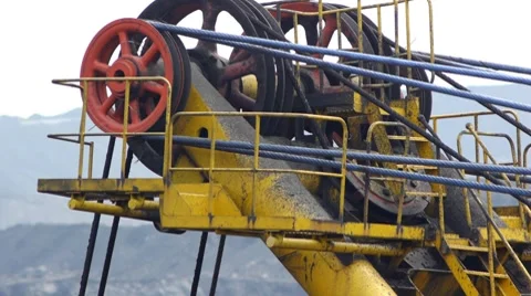 Mining Excavator 3 Stock Footage 8509106