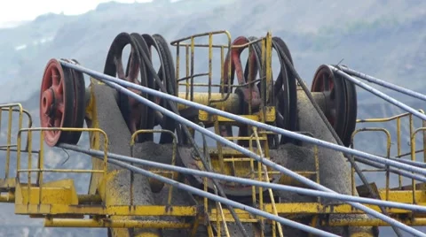 Mining Excavator 4 Stock-Footage 8509109