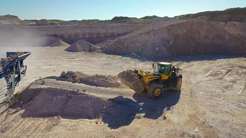 Mining - front end loader - 0034 Stock Footage 107015461