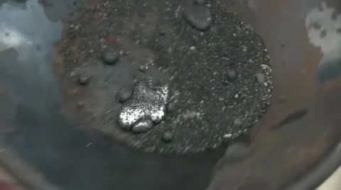 Mining, gold, Mercury hazards Stock Footage 22956909