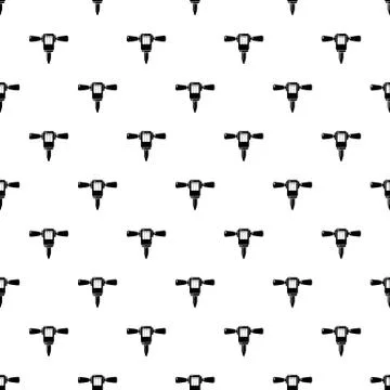Mining hammer drill pattern seamless Stock Illustration