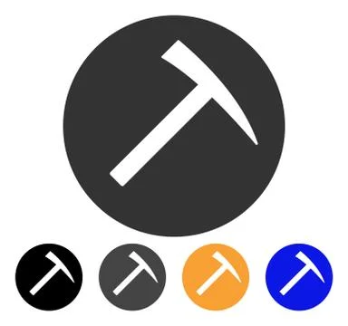 Mining Hammer Vector Icon Illustrazione stock