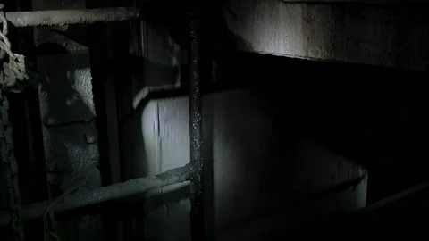 Mining Hoist and Skip Bucket Operating in Underground Iron Mine, Argentina 動画素材 152544701
