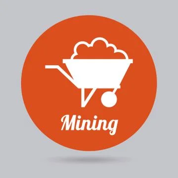 Mining icon design, vector illustration eps10 graphic Stock Illustration