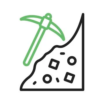 Mining icon vector image. Stock Illustration