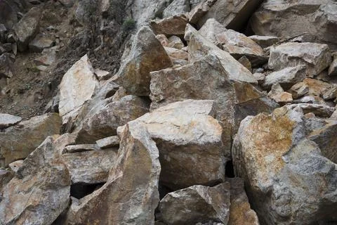 Mining industry concept . Close up view of rock stone background Stock Photos