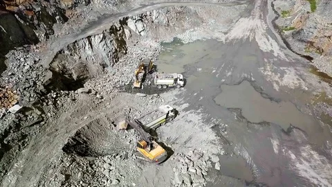 Mining Industry. Mining Machine, Stone Quarry 스톡 동영상 111483085
