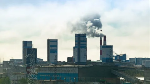 Mining Industry Shaft View Timelapse in 4K Stock Footage 334650187