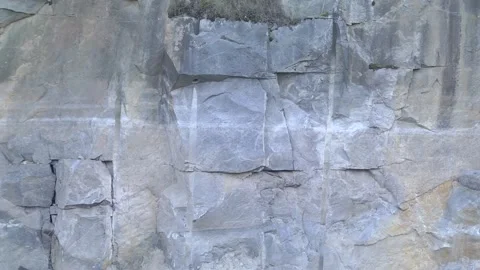 Mining industry.  View into a quarry mine for porphyry rocks. factory. Stock Footage 104714114