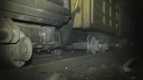 Mining of iron ore in the mine Stock Footage 54074475