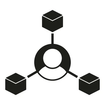 Mining key icon simple vector. Block chain Stockillustratie