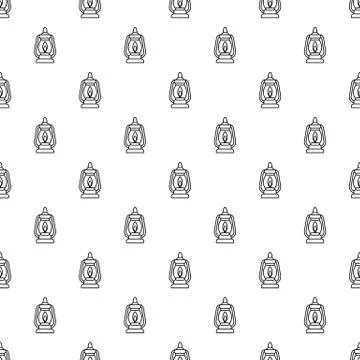 Mining lamp pattern vector seamless Stock Illustration