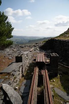 Mining landscape Stockfoto's