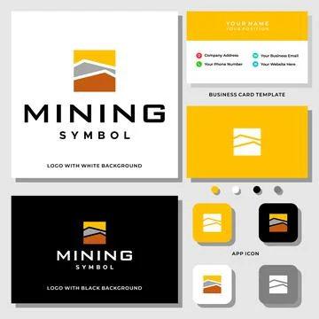 MINING LOGO DESIGN Stock Illustration