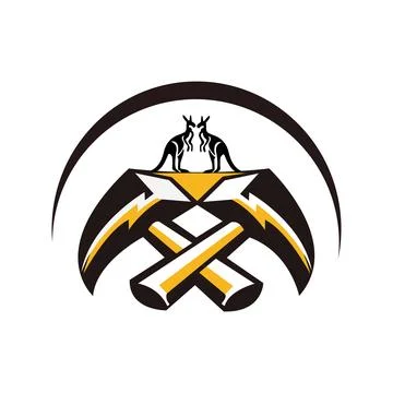 Mining logo vector design Stock Illustration