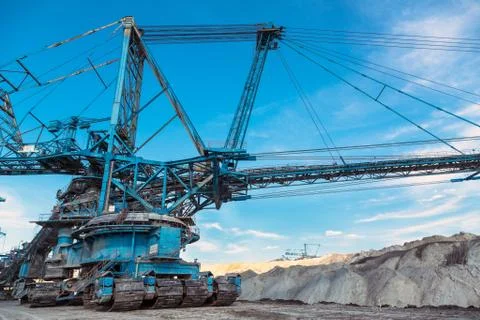 Mining machinery in the mine Stock Photos