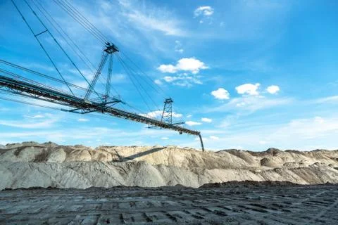 Mining machinery in the mine Foto stock