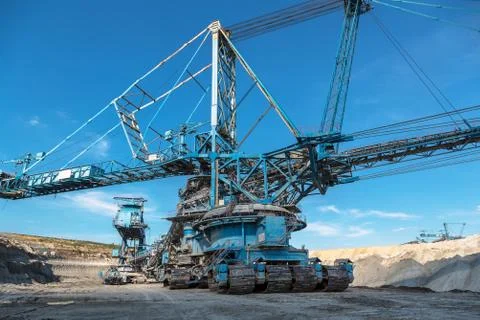 Mining machinery in the mine Stock Photos
