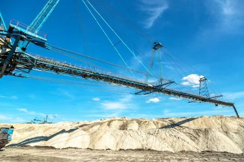 Mining machinery in the mine Stock Photos