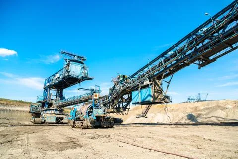 Mining machinery in the mine Stock Photos