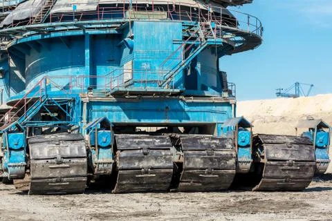 Mining machinery in the mine Foto stock