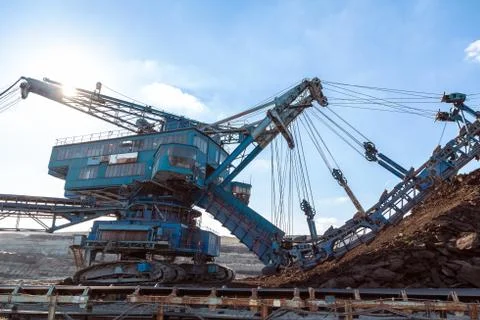 Mining machinery in the mine Foto stock