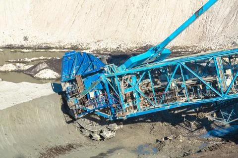 Mining machinery in the mine Stock Photos