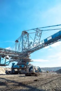 Mining machinery in the mine Stock Photos