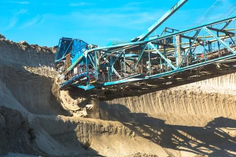 Mining machinery in the mine Stock Photos