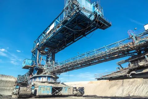 Mining machinery in the mine Stock Photos