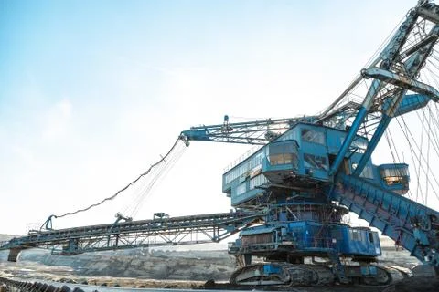 Mining machinery in the mine Stock Photos