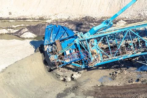 Mining machinery in the mine Stock Photos