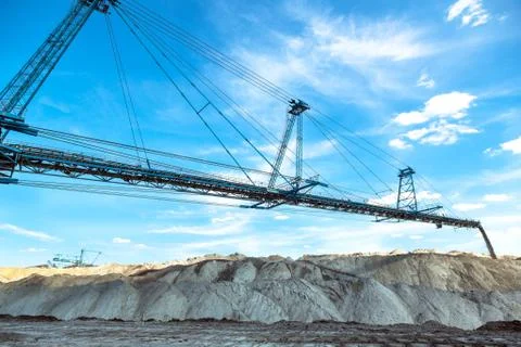 Mining machinery in the mine Stock Photos