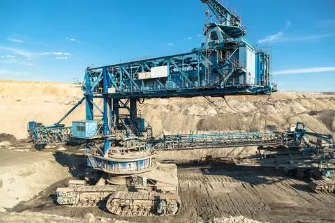Mining machinery in the mine Foto stock