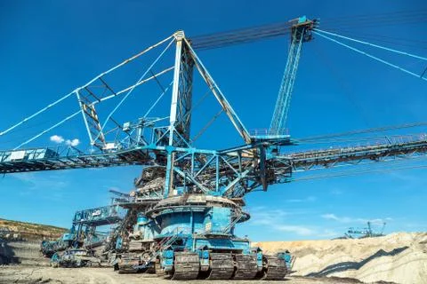 Mining machinery in the mine Stock Photos