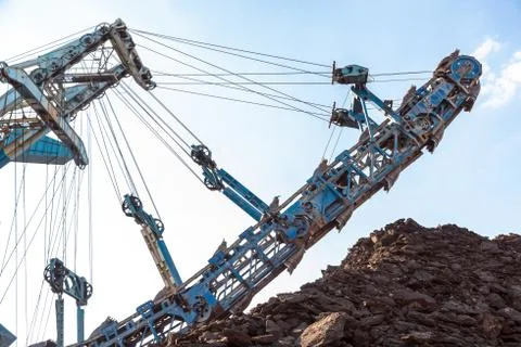 Mining machinery in the mine Stock Photos