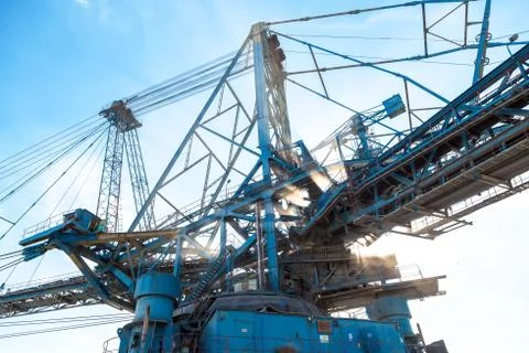 Mining machinery in the mine Stock Photos