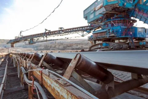 Mining machinery in the mine Stock Photos