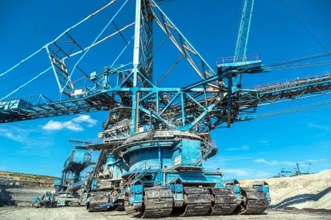 Mining machinery in the mine Stock Photos