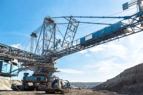 Mining machinery in the mine Stock Photos
