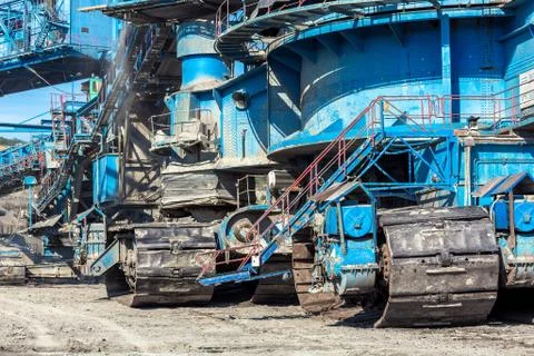 Mining machinery in the mine Foto stock