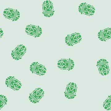 Mining mask face glyph seamless pattern 스톡 일러스트