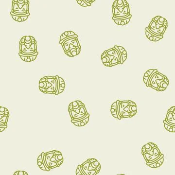Mining mask face line seamless pattern Illustrazione stock