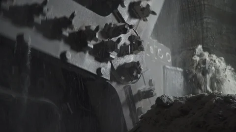 Mining of mines construction of mines Stock Footage 93539281
