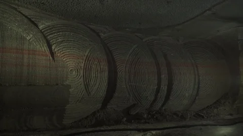 Mining of mines construction of mines Stock Footage 93539361
