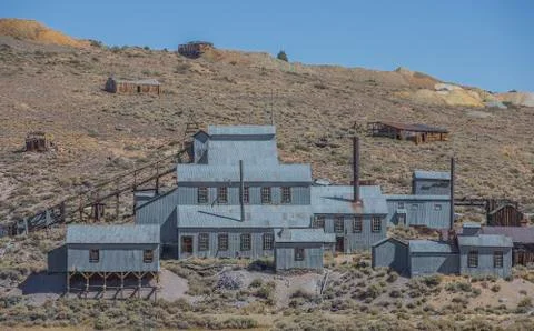 Mining Operation at Bodie Ghost Town Stock Photos