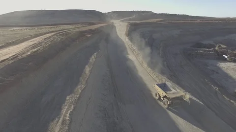 Mining Operation Drone Stock Footage 92070842