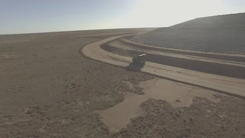 Mining Operation Drone Stock Footage 92072405