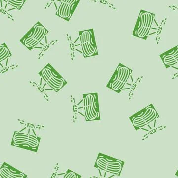 Mining operations drone glyph vector seamless pattern 스톡 일러스트